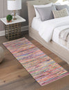 Thar Cotton Collection Area Rug - Alleppey Runner Multi White  lifestyle 12