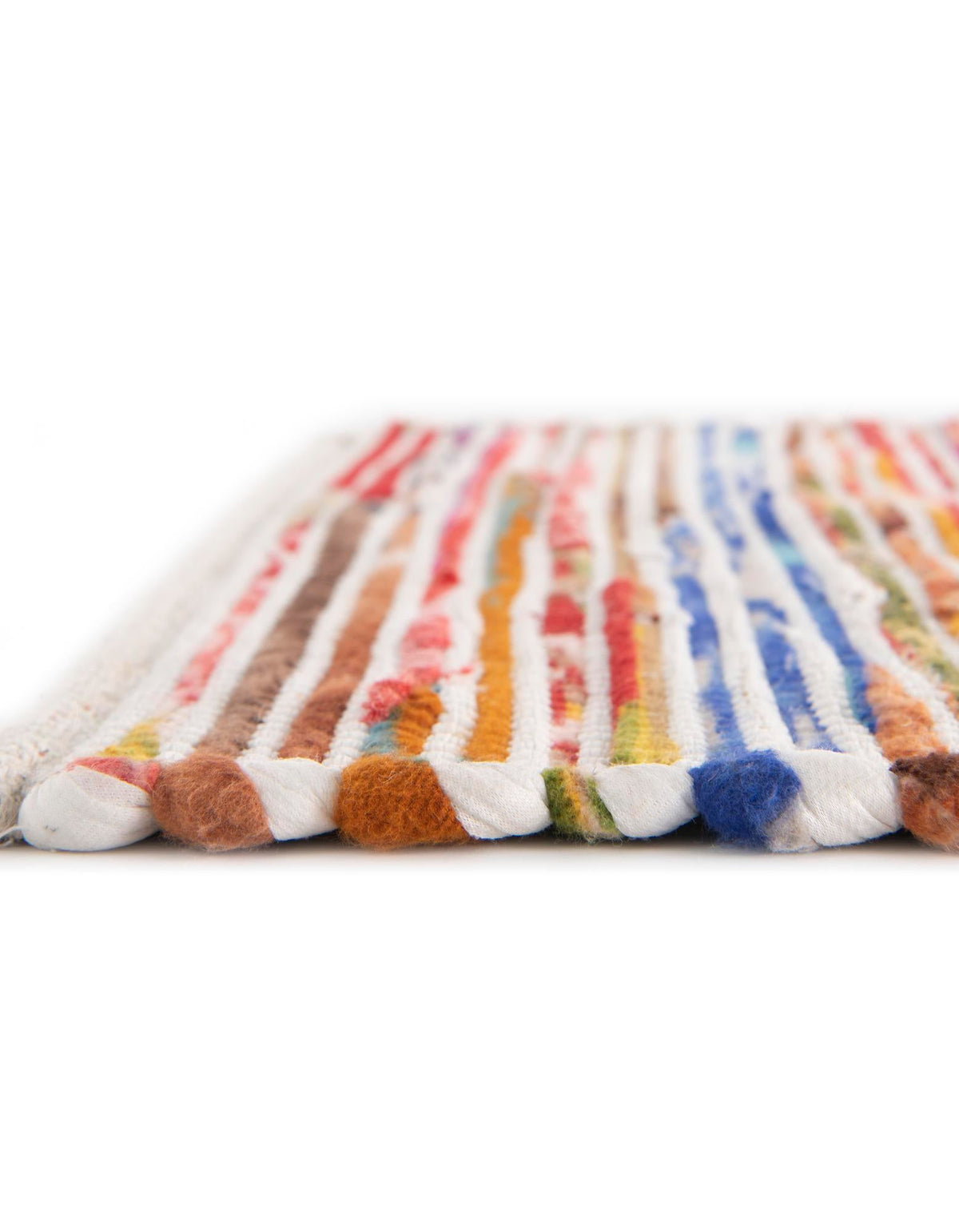 Thar Cotton Collection Area Rug - Alleppey Runner Multi White  lifestyle 23
