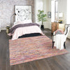 Thar Cotton Collection Area Rug - Alleppey Square Multi White  lifestyle 41