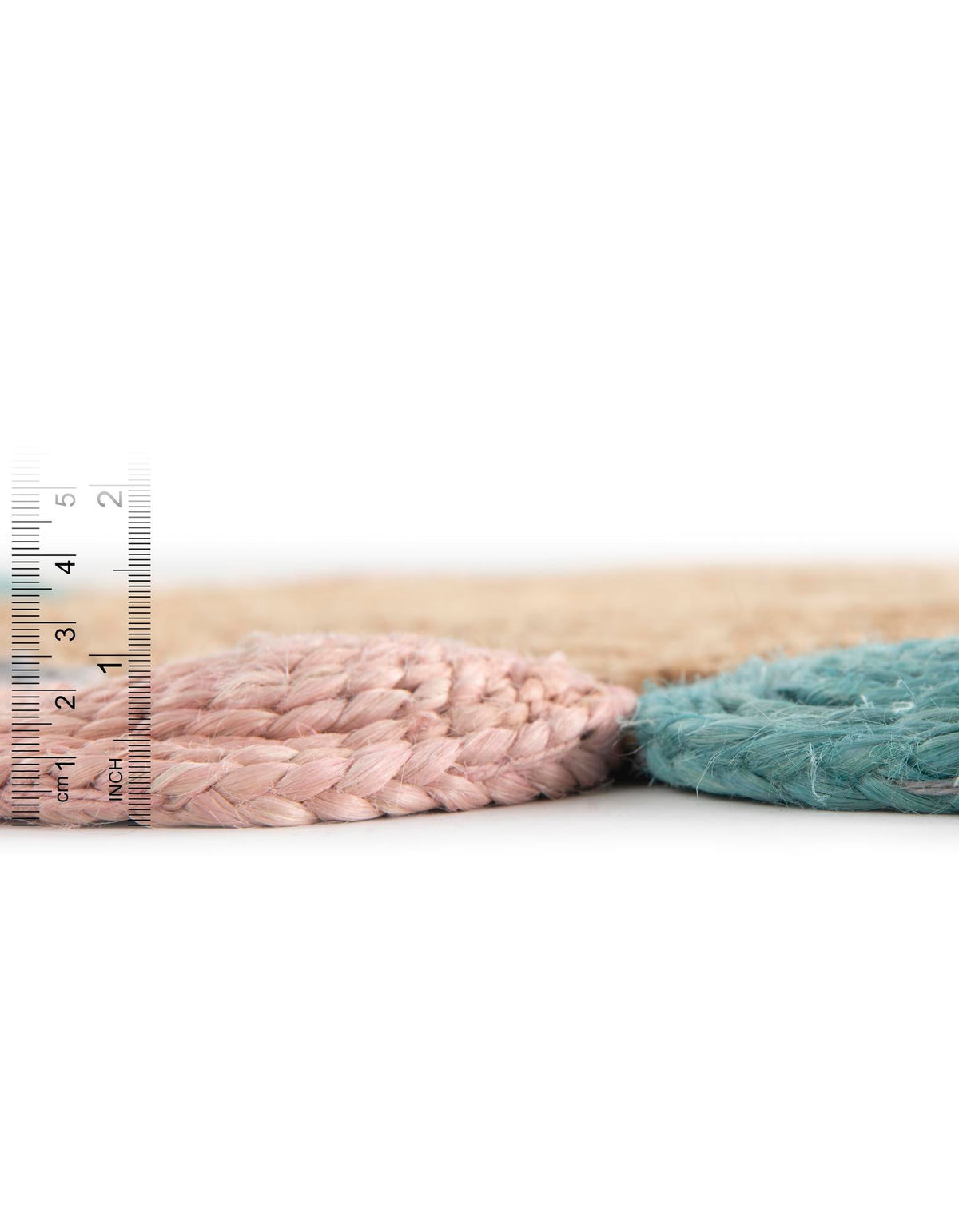 Woven Seaside Jute Collection Area Rug - Sienna Round Multi  lifestyle 36
