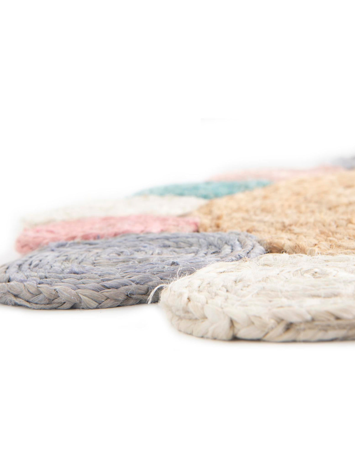 Woven Seaside Jute Collection Area Rug - Sienna Round Multi  lifestyle 41