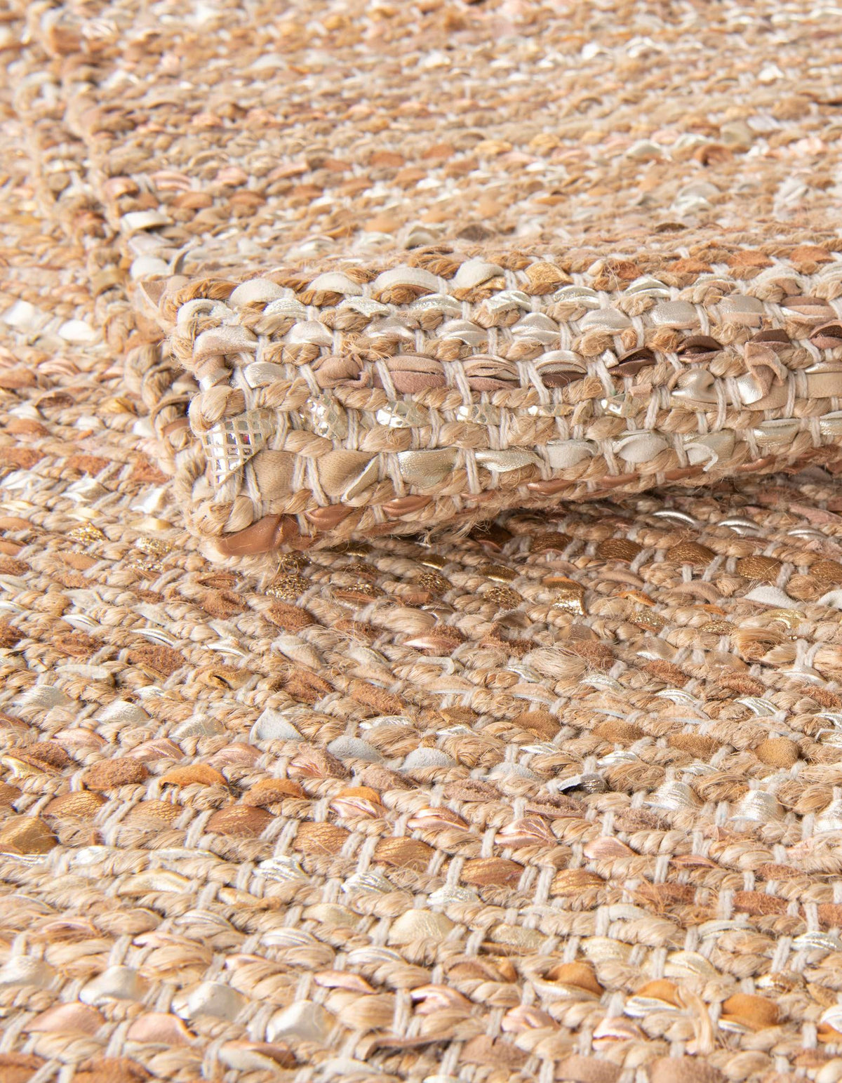 Urban Shimmer Jute Collection Area Rug - Metropolis Rectangle Natural  lifestyle 5