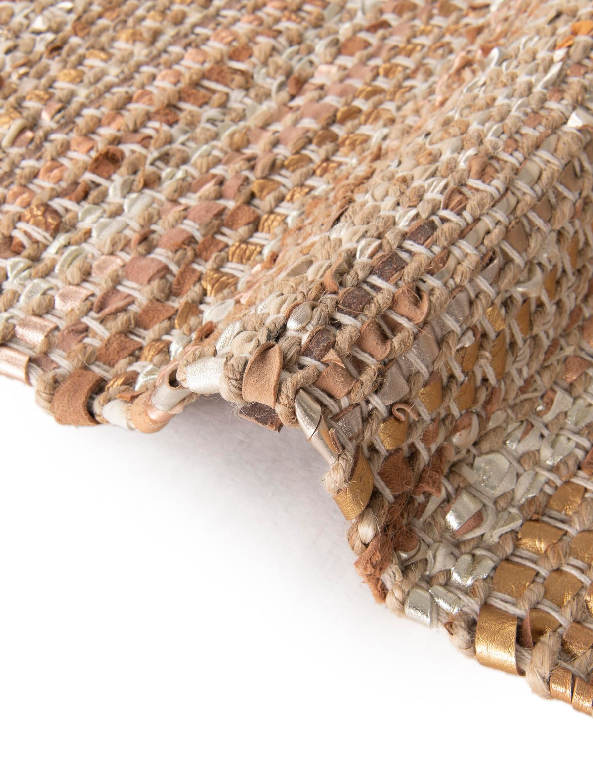 Urban Shimmer Jute Collection Area Rug - Metropolis Rectangle Natural  lifestyle 9