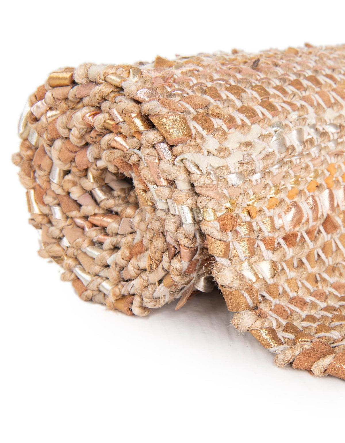 Urban Shimmer Jute Collection Area Rug - Metropolis Rectangle Natural  lifestyle 11