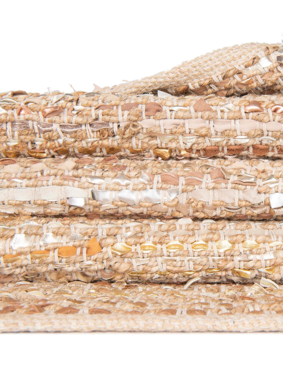 Urban Shimmer Jute Collection Area Rug - Metropolis Rectangle Natural  lifestyle 13