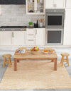 Urban Shimmer Jute Collection Area Rug - Metropolis Square Natural  lifestyle 20