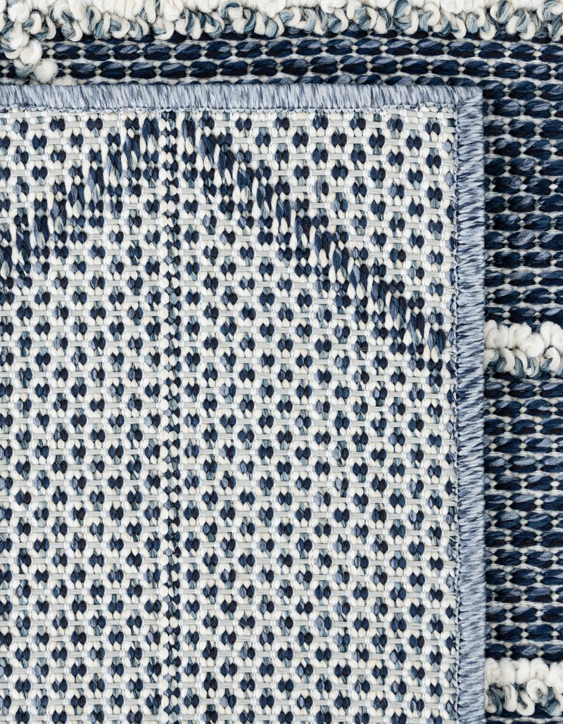 Seaside Lattice Collection Area Rug - Savannah Rectangle Navy Blue  lifestyle 70