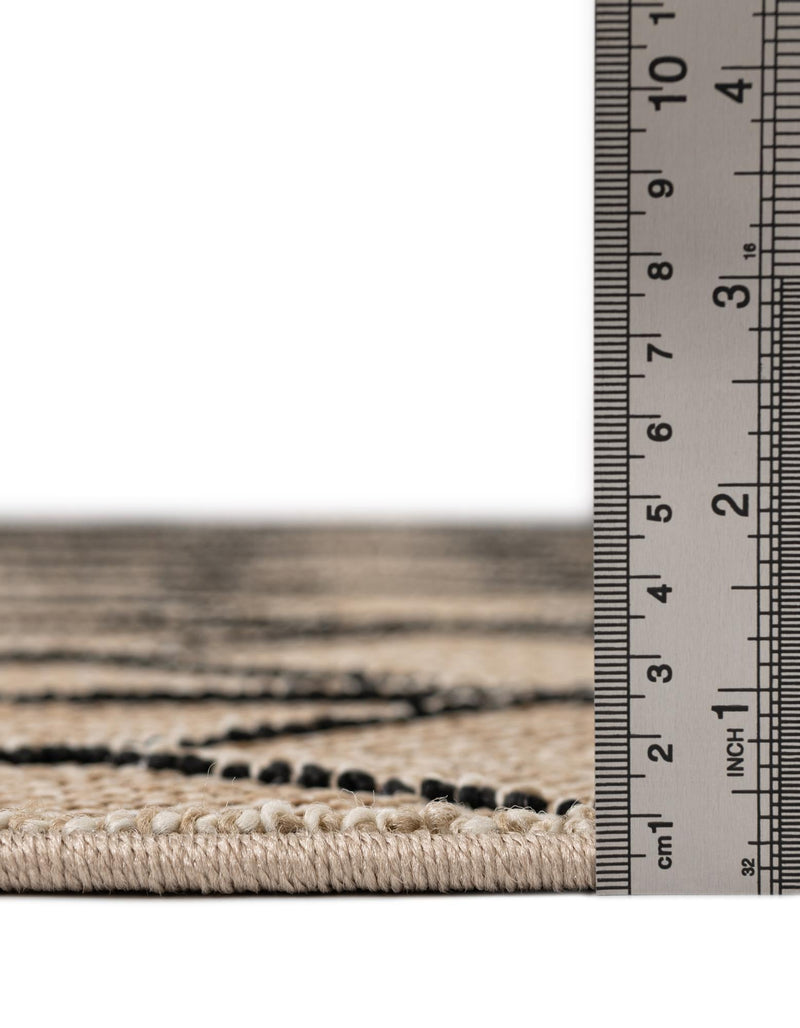 Seaside Lattice Collection Area Rug - Savannah Rectangle Khaki  lifestyle 56