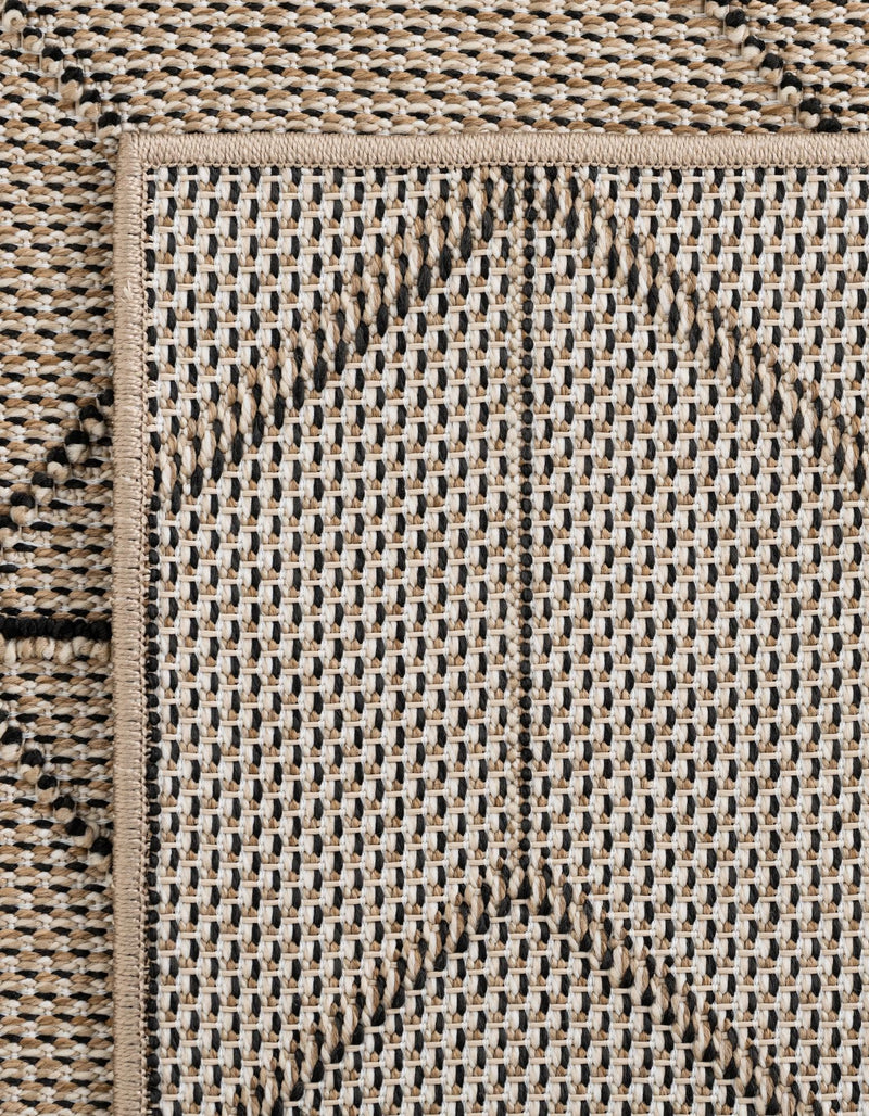 Seaside Lattice Collection Area Rug - Savannah Rectangle Khaki  lifestyle 76