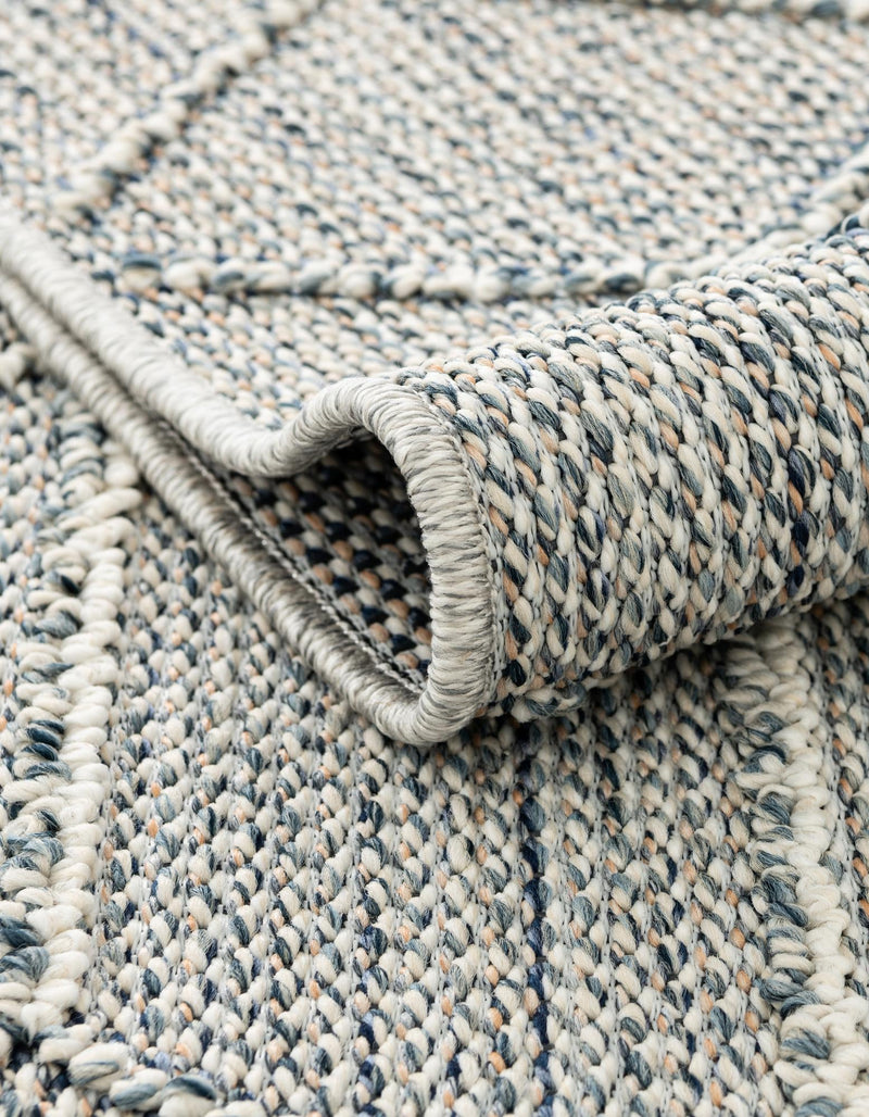 Seaside Lattice Collection Area Rug - Savannah Rectangle Light Blue  lifestyle 58