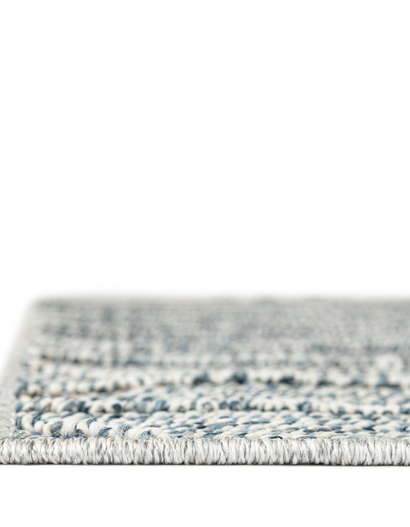 Seaside Lattice Collection Area Rug - Savannah Rectangle Light Blue  lifestyle 63