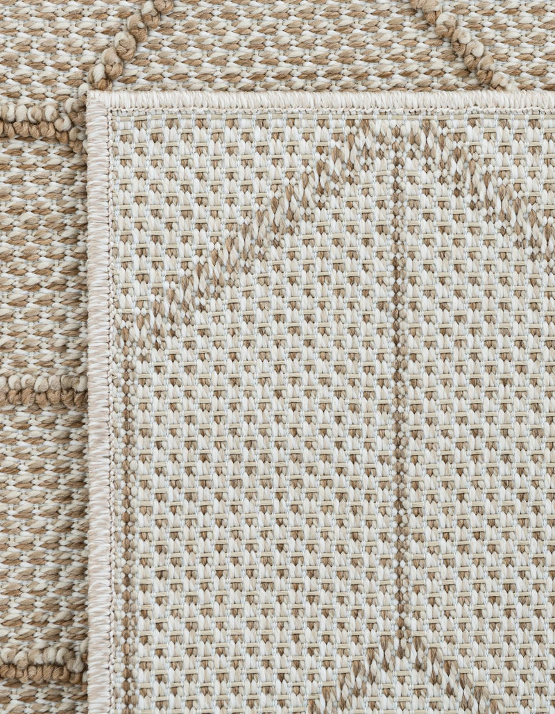 Seaside Lattice Collection Area Rug - Savannah Rectangle Beige  lifestyle 74