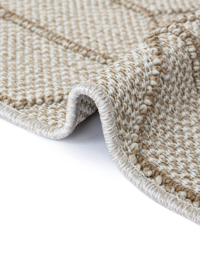 Seaside Lattice Collection Area Rug - Savannah Rectangle Beige  lifestyle 79