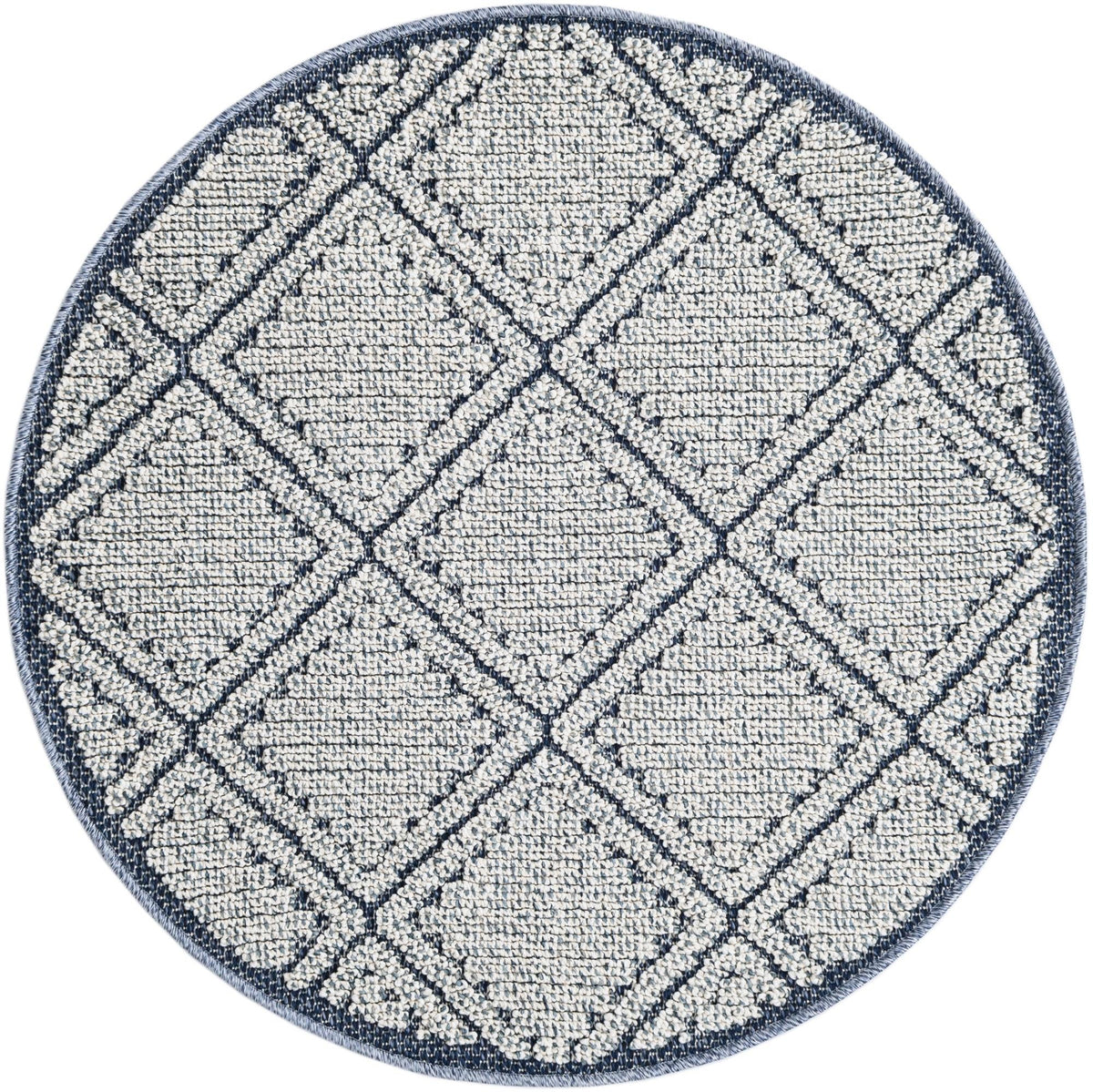 Savannah Pergola Collection Area Rug -  Eden Round Navy Blue  lifestyle 122