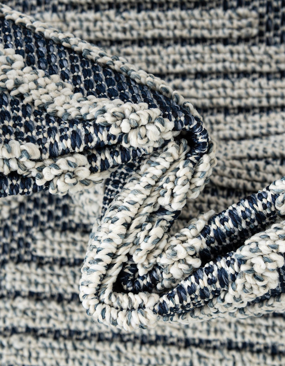 Seaside Lattice Collection Area Rug -  Eden Rectangle Navy Blue  lifestyle 15