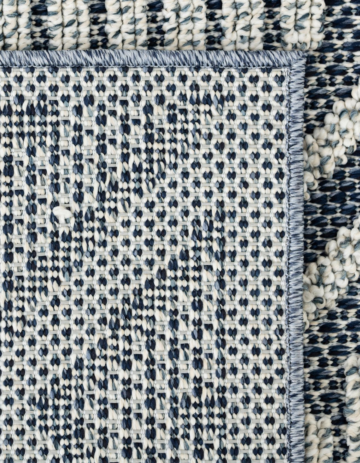 Seaside Lattice Collection Area Rug -  Eden Rectangle Navy Blue  lifestyle 16