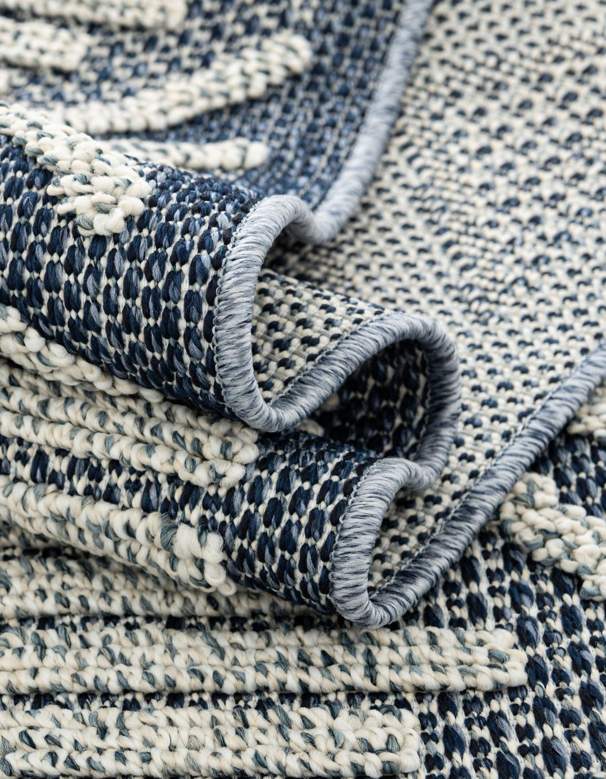 Seaside Lattice Collection Area Rug -  Eden Rectangle Navy Blue  lifestyle 20