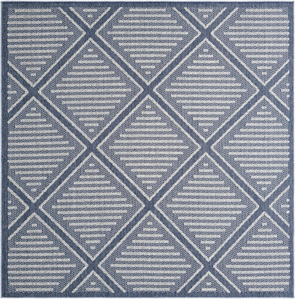 Savannah Pergola Collection Area Rug -  Eden Square Navy Blue  lifestyle 120