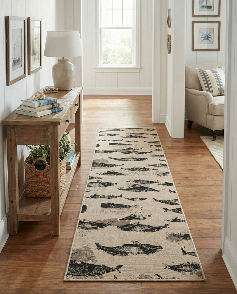 Seaside Haven Rugs Collection Area Rug -  Seabreeze Runner Beige  lifestyle 64