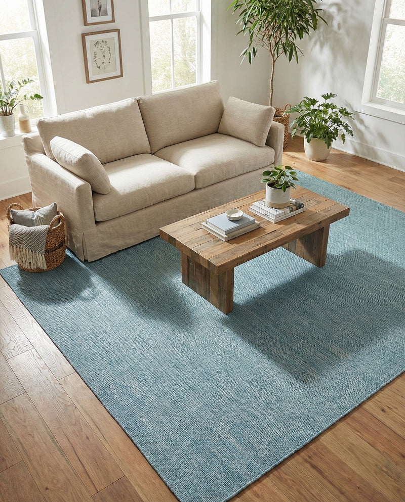 Seaside Serenity Collection Area Rug - Veranda (Aquamarine) Rectangle Aquamarine  lifestyle 14