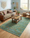Caribbean Cove Collection Area Rug -  Lucia Rectangle Aqua  lifestyle 11