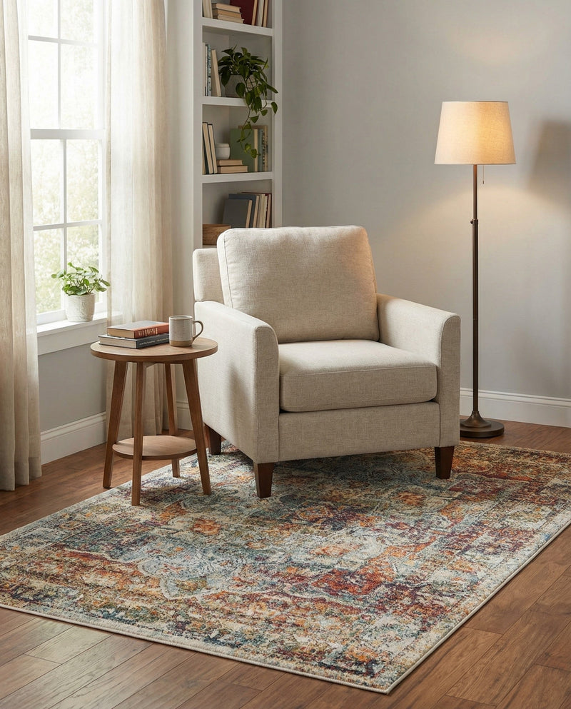 Savannah Soiree Collection Area Rug -  Everglade (Ivory) Rectangle Ivory  lifestyle 10