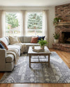 Cascade Range Collection Area Rug - Hood (Gray) Rectangle Gray  lifestyle 9
