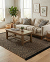 Woven Seaside Jute Collection Area Rug - Oia Rectangle Black and Natural  lifestyle 27