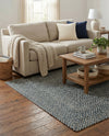 Highland Woven Jute Collection Area Rug - Glenmore (Navy Blue) Rectangle Navy Blue  lifestyle 5