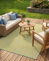 Urban Oasis Rugs Collection Area Rug -  Terrace (Yellow and Aqua) Rectangle Yellow and Aqua  lifestyle 19