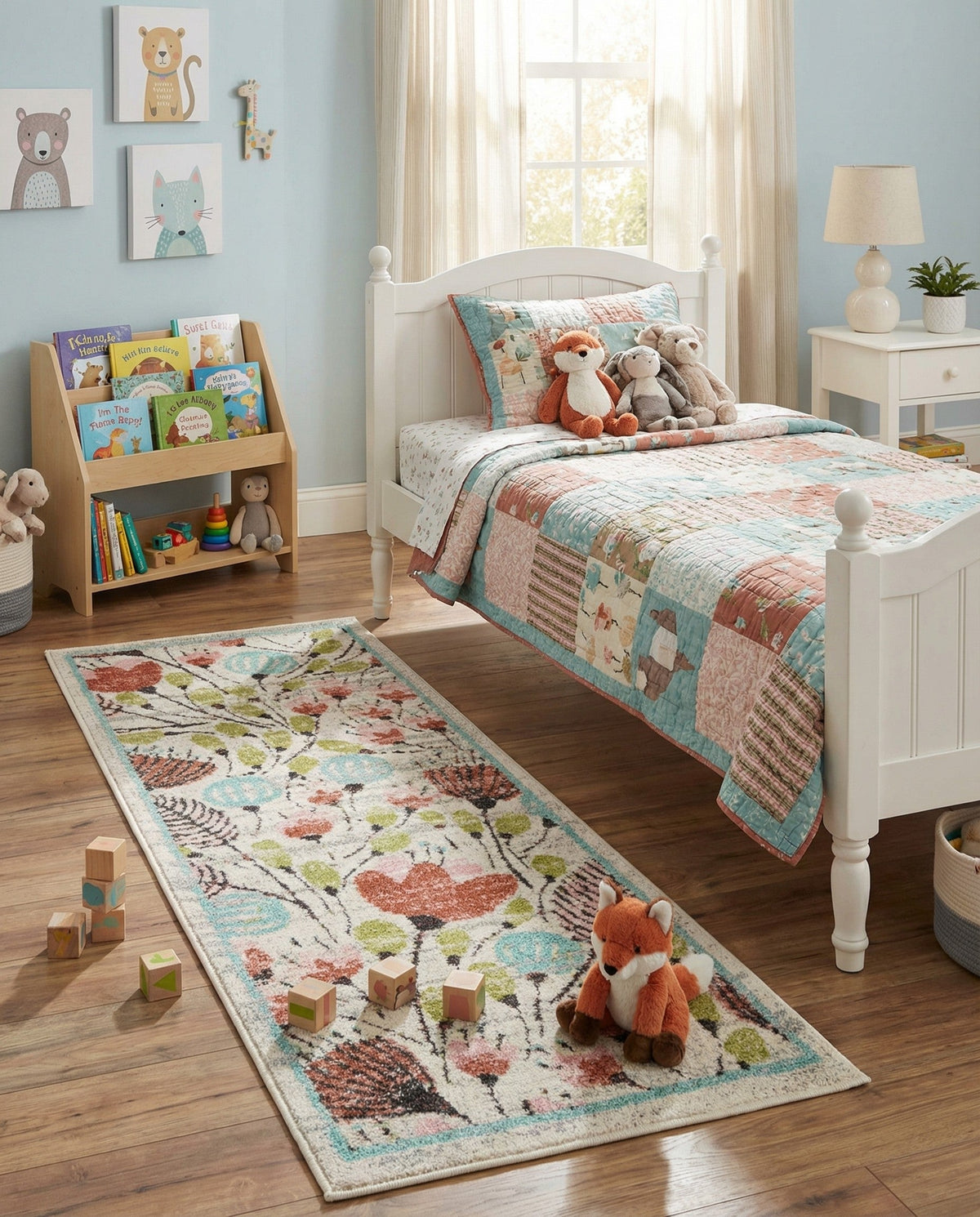 Wonder Tykes Collection Area Rug -  Fantasy Runner Ivory  lifestyle 114