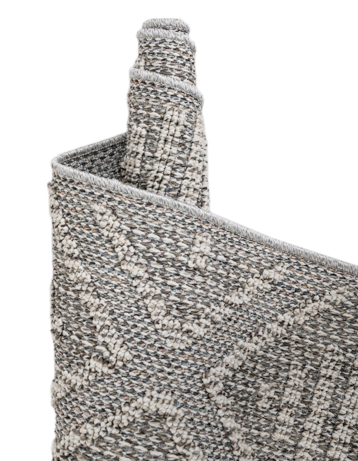 Seaside Lattice Collection Area Rug -  Eden Runner Light Gray  lifestyle 116