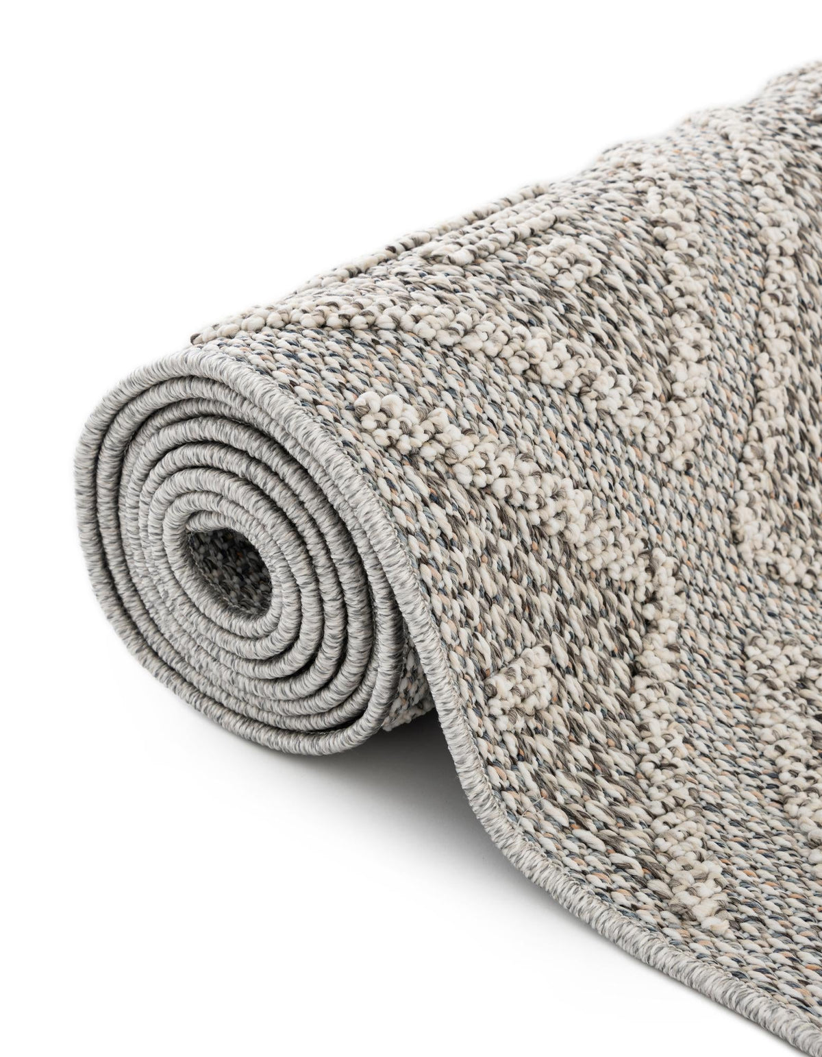 Seaside Lattice Collection Area Rug -  Eden Runner Light Gray  lifestyle 118