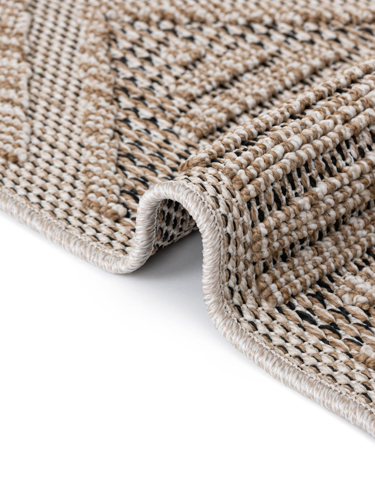 Seaside Lattice Collection Area Rug -  Eden Runner Khaki  lifestyle 115