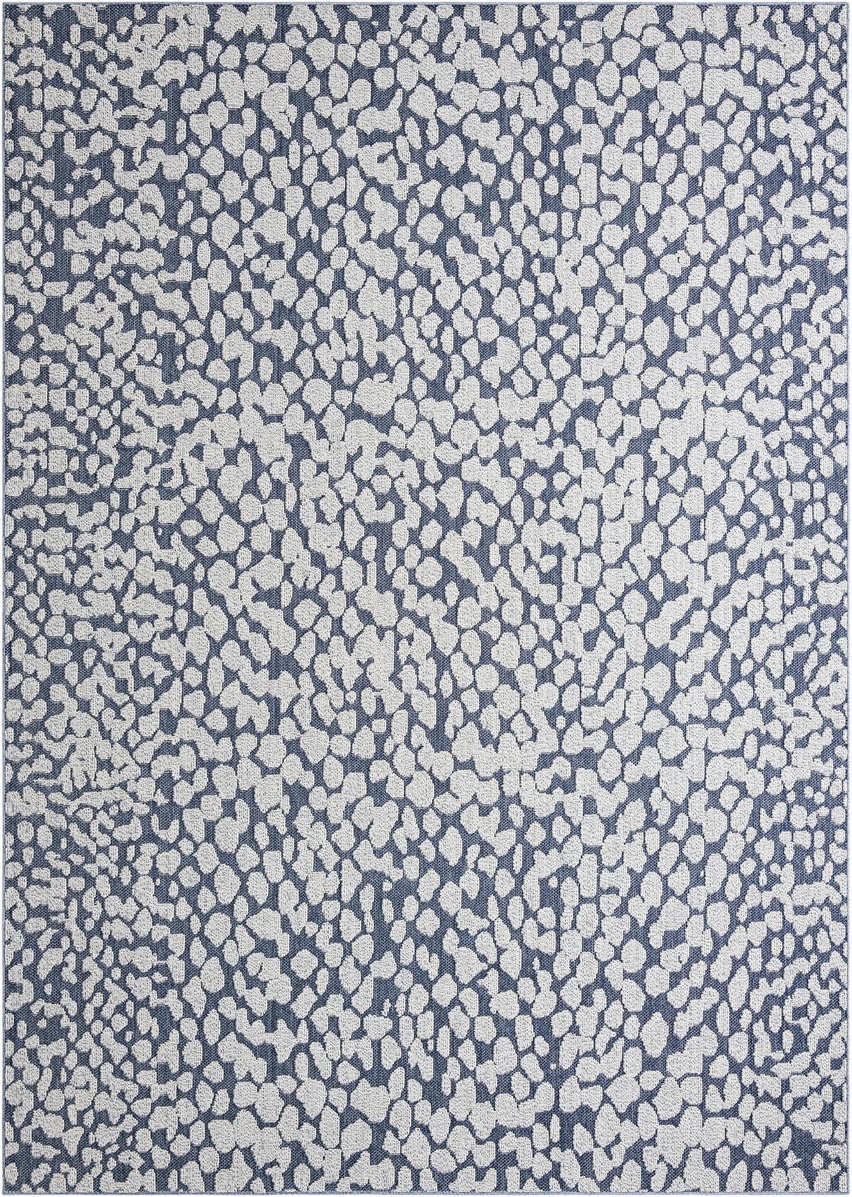 Savannah Escape Collection Area Rug - Mara Rectangle Navy Blue Main