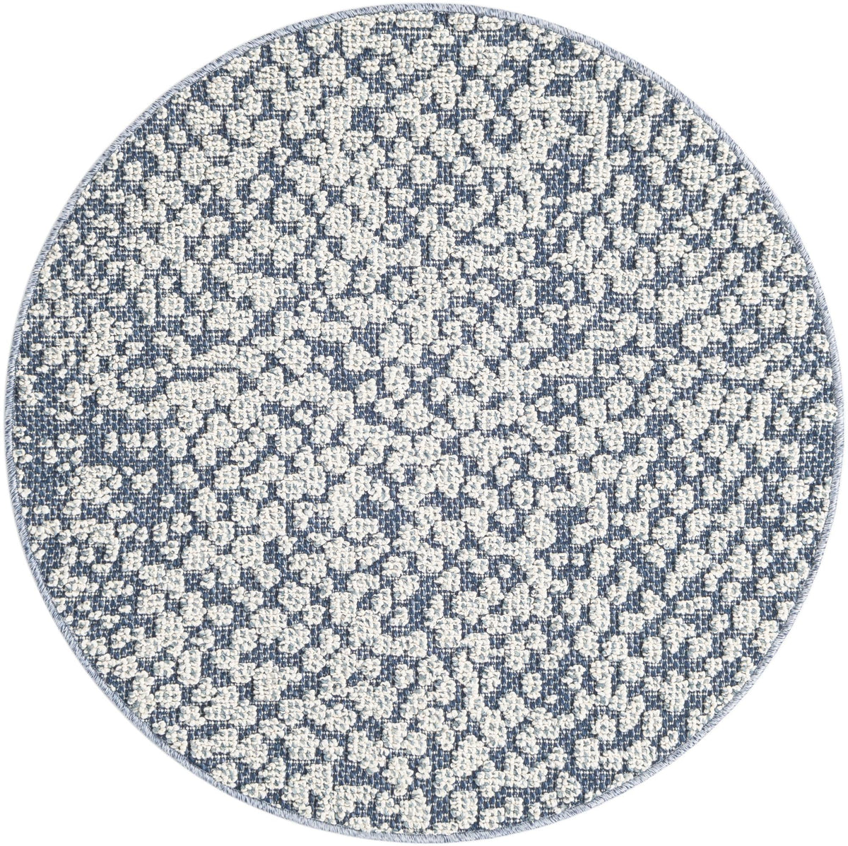 Savannah Escape Collection Area Rug - Mara Round Navy Blue  lifestyle 82