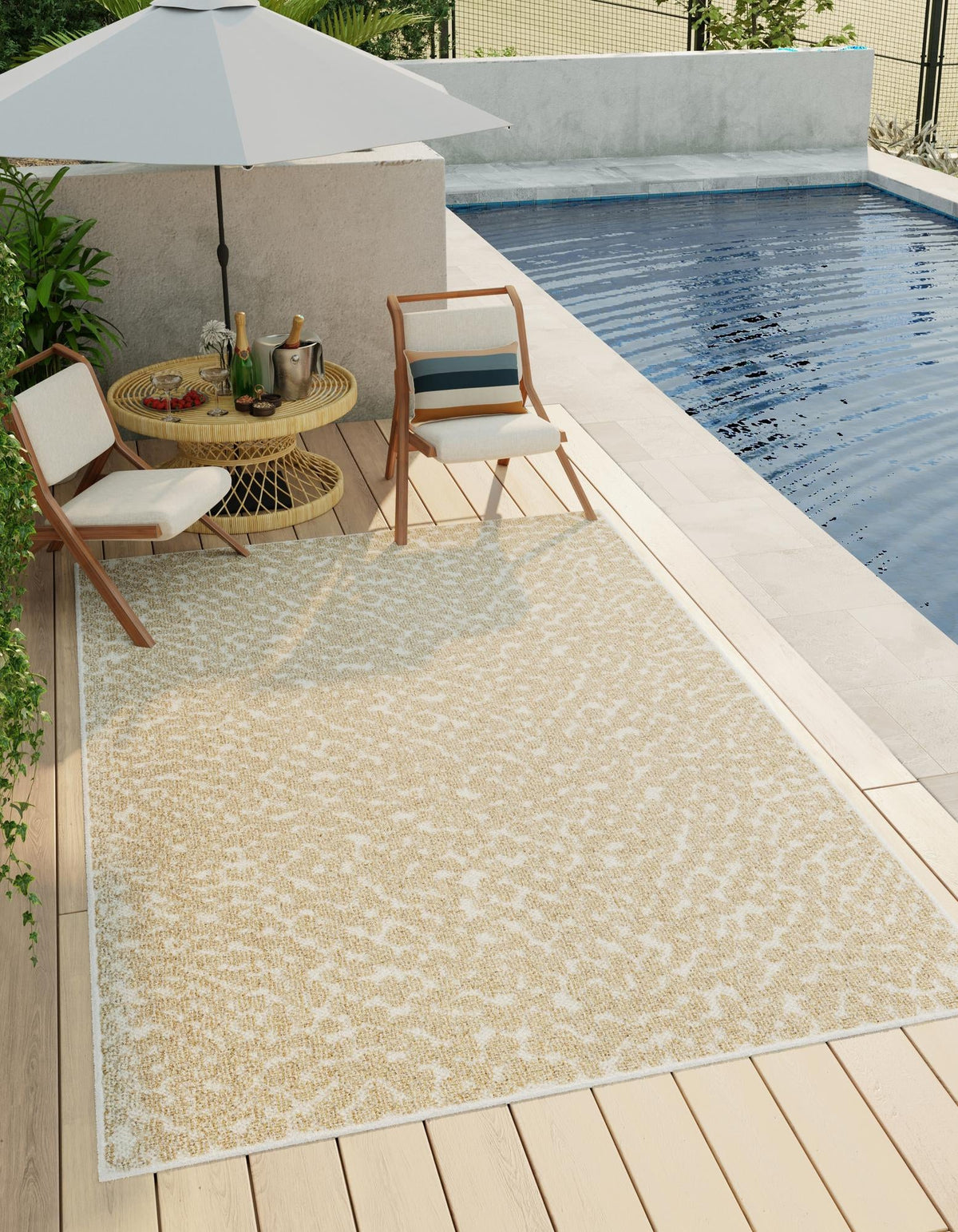 Savannah Escape Collection Area Rug - Mara Rectangle Beige  lifestyle 5