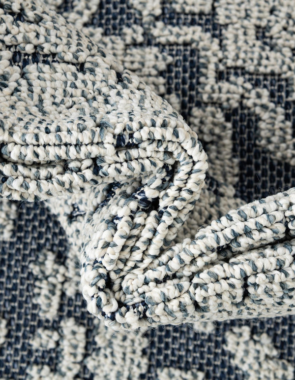 Patio Heritage Collection Area Rug - Santorini Rectangle Navy Blue  lifestyle 33