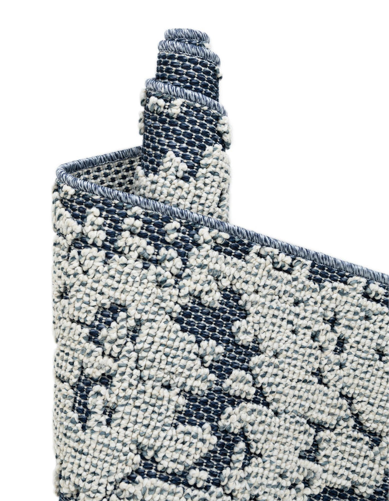 Patio Heritage Collection Area Rug - Santorini Rectangle Navy Blue  lifestyle 45