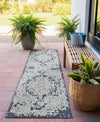 Patio Heritage Collection Area Rug - Santorini Runner Navy Blue  lifestyle 72