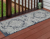 Patio Heritage Collection Area Rug - Santorini Runner Navy Blue  lifestyle 123