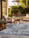 Patio Heritage Collection Area Rug - Santorini Square Olive  lifestyle 115