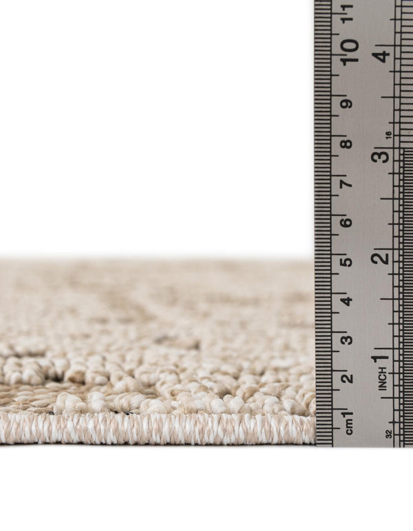 Patio Heritage Collection Area Rug - Santorini Rectangle Khaki  lifestyle 22