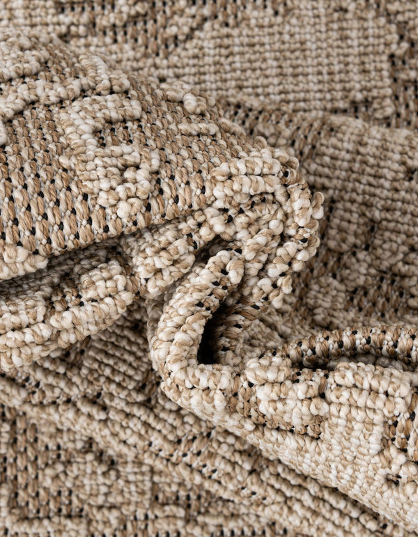 Patio Heritage Collection Area Rug - Santorini Rectangle Khaki  lifestyle 34