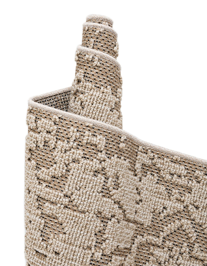Patio Heritage Collection Area Rug - Santorini Rectangle Khaki  lifestyle 46