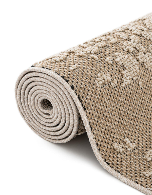 Patio Heritage Collection Area Rug - Santorini Rectangle Khaki  lifestyle 50
