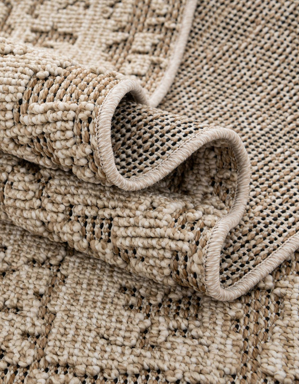 Patio Heritage Collection Area Rug - Santorini Rectangle Khaki  lifestyle 54