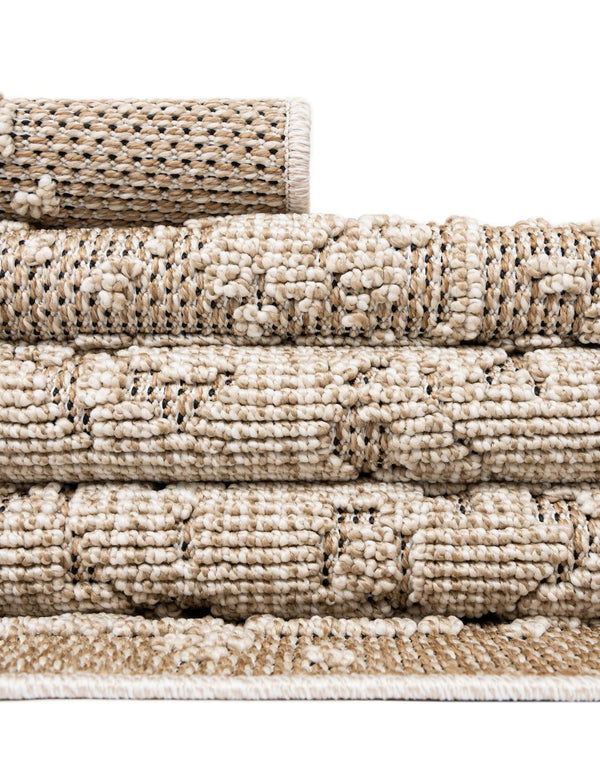 Patio Heritage Collection Area Rug - Santorini Rectangle Khaki  lifestyle 58