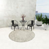 Patio Heritage Collection Area Rug - Santorini Round Light Gray  lifestyle 174