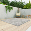 Patio Heritage Collection Area Rug - Santorini Square Light Gray  lifestyle 168